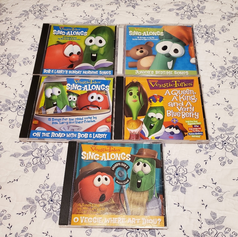 5 VEGGIE TALES CDS